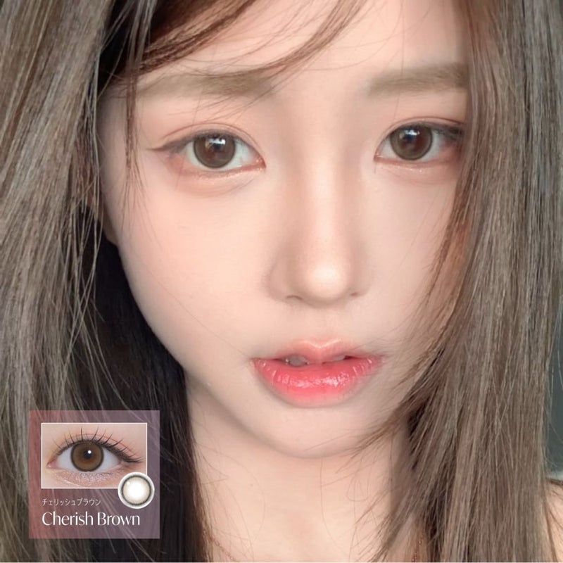  モラク(MOLAK) カラコン - 宮脇咲良  [1month] モラク チェリッシュブラウン　装用画像
