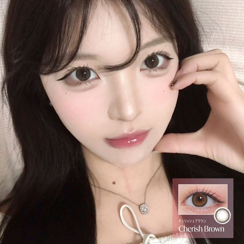  モラク(MOLAK) カラコン - 宮脇咲良  [1month] モラク チェリッシュブラウン　装用画像