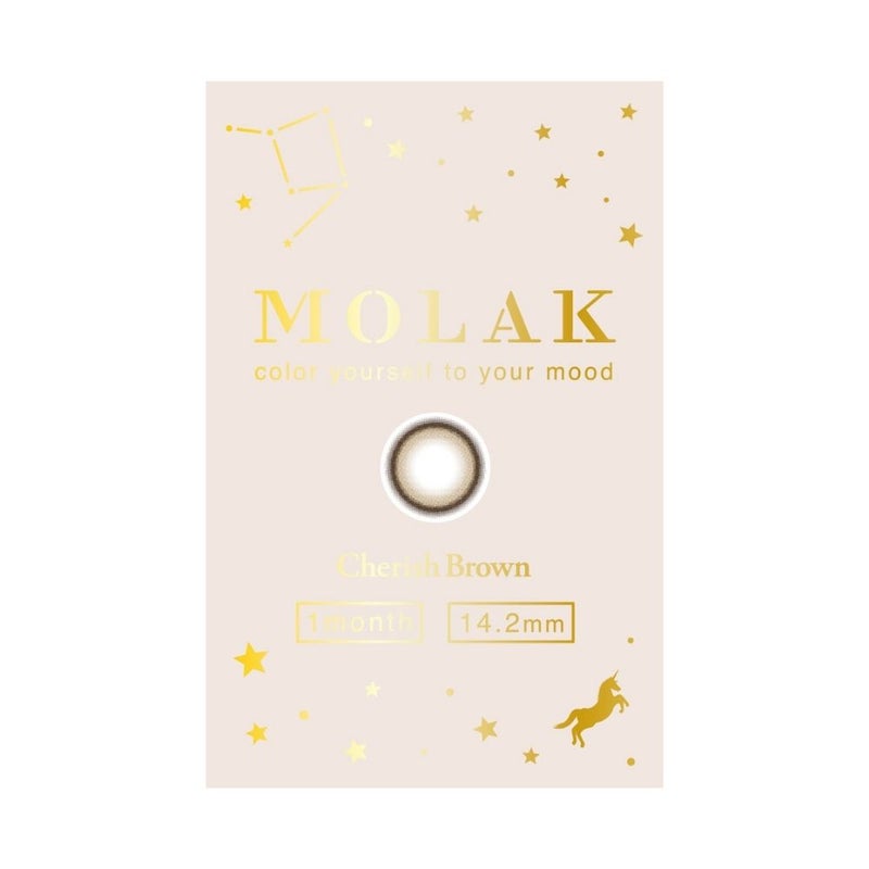  モラク(MOLAK) カラコン - 宮脇咲良  [1month] モラク チェリッシュブラウン　パッケージ