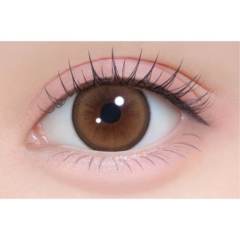 シャプン (Chapun) カラコン - 齊藤なぎさ (なーたん) [1month] シャプン きらゆめブラウン　装用画像