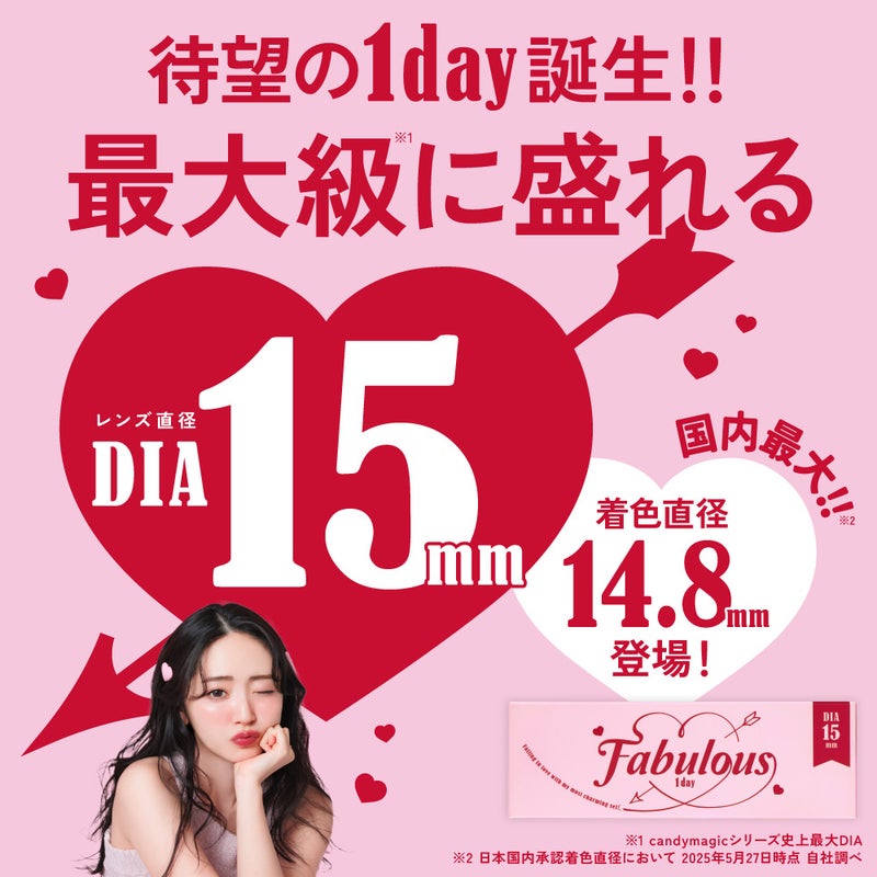 ファビュラス (Fabulous) カラコン - 鈴木愛理  [1day] ファビュラス メログレー　パッケージ詳細