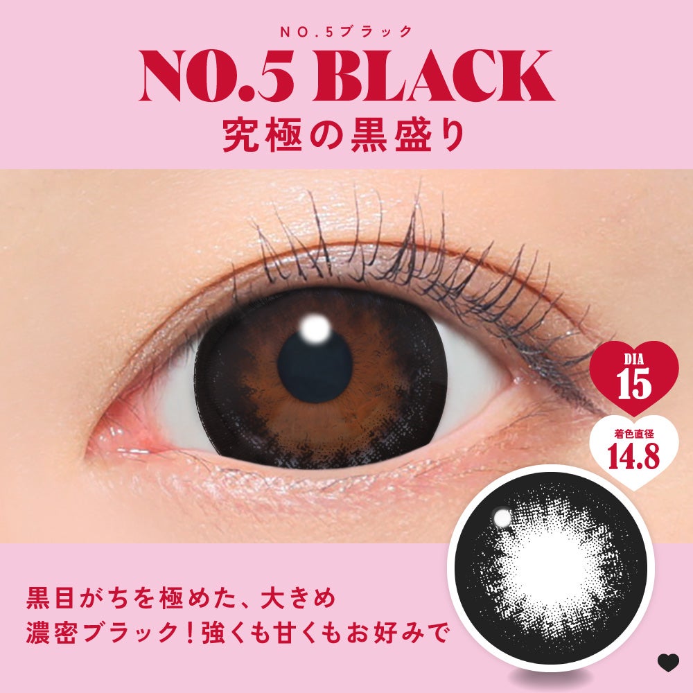 1day] ファビュラス NO.5ブラック | カラコン通販（送料無料） LILY