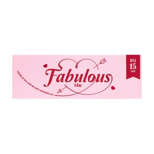 ファビュラス (Fabulous) カラコン - 鈴木愛理  [1day] ファビュラス NO.5ブラック　パッケージ