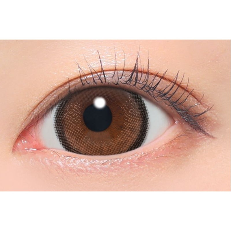  ファビュラス (Fabulous) カラコン - 鈴木愛理  [1day] ファビュラス バターブラウン　装用画像