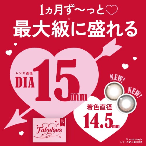 ファビュラス (Fabulous) カラコン - 鈴木愛理  [1month] ファビュラス NO.5ブラック　レンズサイズ