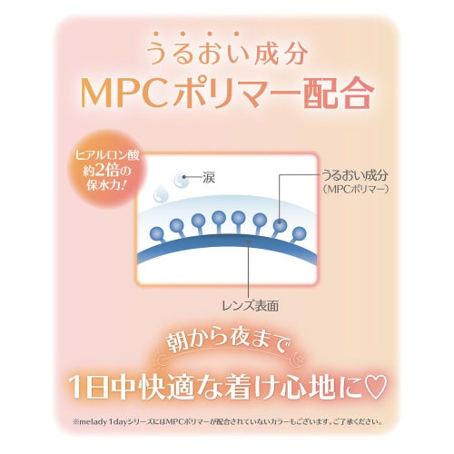 ミレディ (melady) カラコン 大谷映美里  [1day] ミレディ ゼロスピンスター　レンズ詳細
