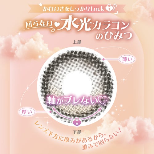 ミレディ (melady) カラコン 大谷映美里 [1day] ミレディ ゼロスピンムーン　レンズ詳細