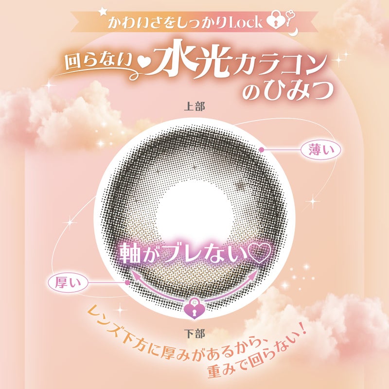 ミレディ (melady) カラコン 大谷映美里 [1day] ミレディ ゼロスピンムーン　レンズ詳細