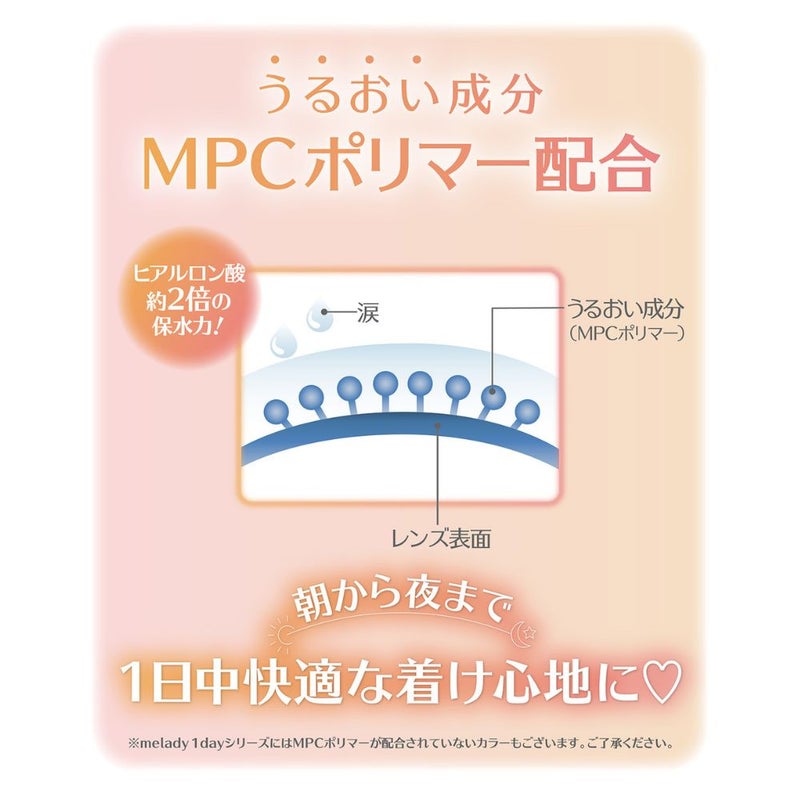 ミレディ (melady) カラコン 大谷映美里 [1day] ミレディ ゼロスピンムーン　レンズ詳細