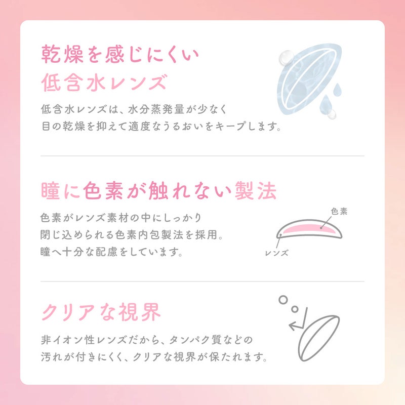 シー (SIE.) カラコン TWICE MOMO（モモ） [1month] シー ティーフロート　レンズ詳細