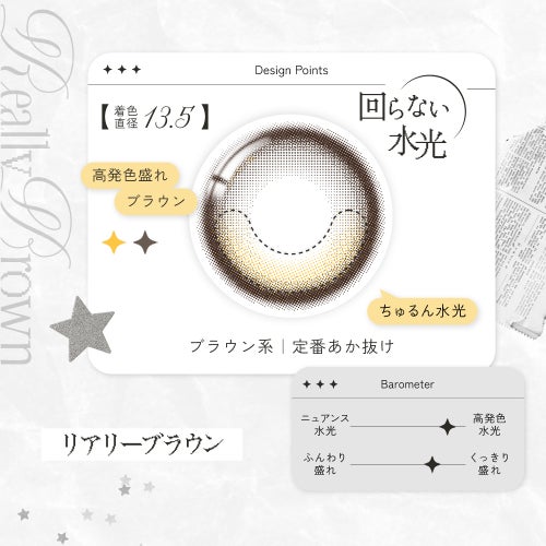 リアリア(RIARIA) カラコン - 米澤りあ  [1day] リアリア リアリーブラウン　裸眼比較