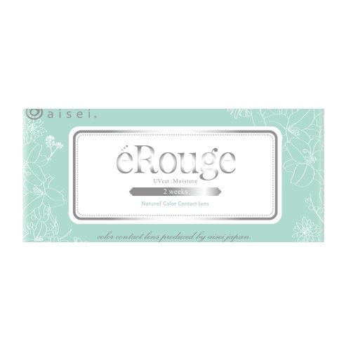 エルージュ (eRouge) カラコン - 大屋夏南  [2week] エルージュ リリームース　パッケージ