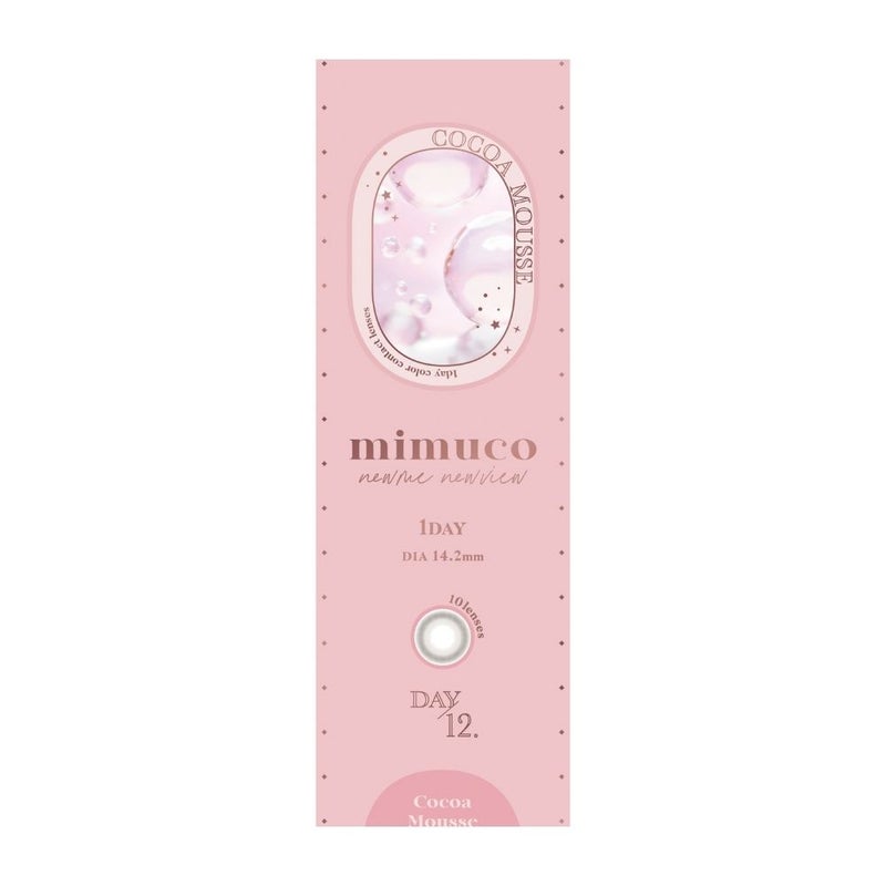ミムコ(mimuco) カラコン - かわにしみき(みきぽん) ココアムース パッケージ画像