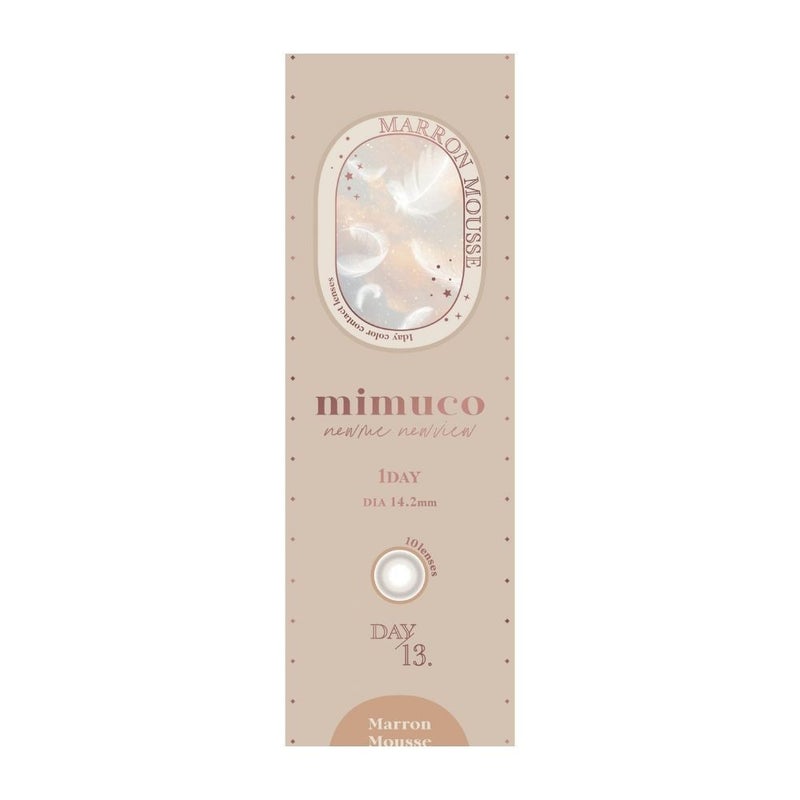 ミムコ(mimuco) カラコン - かわにしみき(みきぽん) マロンムース パッケージ画像